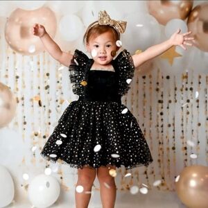 Three By The Sea Celebration In Midnight Dress Set